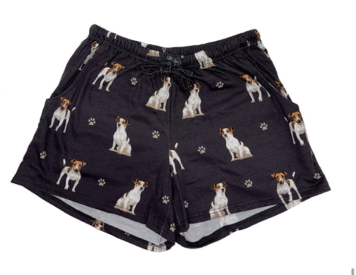 COMFIES LOUNGE PJ SHORTS Ladies JACK RUSSELL Dog By E&S PETS