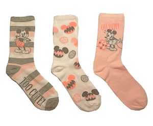 Disney Ladies 3 Pair Of MICKEY MOUSE EASTER Socks - Novelty Socks for Less