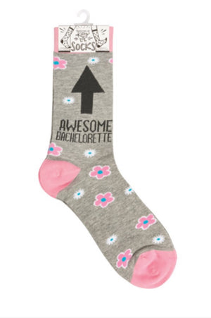 PRIMITIVES BY KATHY Unisex ‘AWESOME BACHELORETTE’ Wedding Socks - Novelty Socks for Less