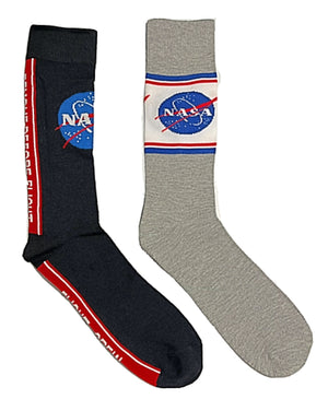 NASA Men’s 2 Pair Of Socks ‘REMOVE BEFORE FLIGHT’ - Novelty Socks for Less