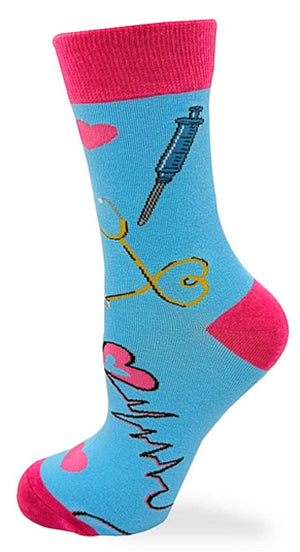 FABDAZ BRAND LADIES NURSE SOCKS ‘DO NOT HARM BUT TAKE NO SHIT’ Socks - Novelty Socks for Less