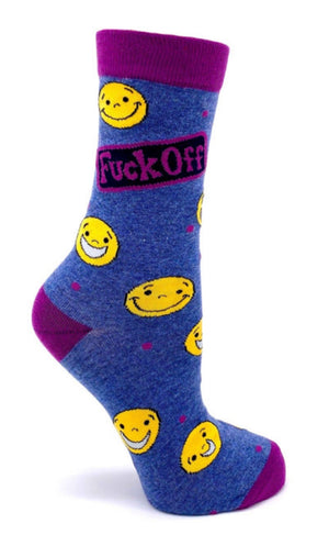 FABDAZ Brand Ladies FUCK OFF Socks - Novelty Socks for Less