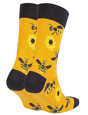 SOCKS N SOCKS Brand BEES & FLOWERS Socks - Novelty Socks for Less