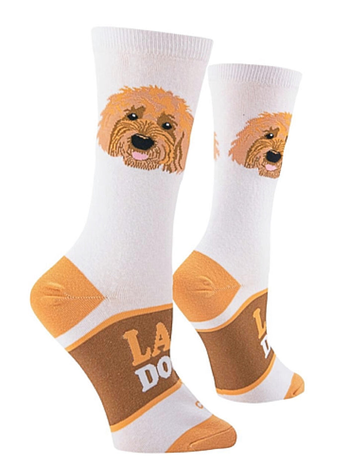 LABRADOODLE Dog Ladies Socks COOL SOCKS Brand