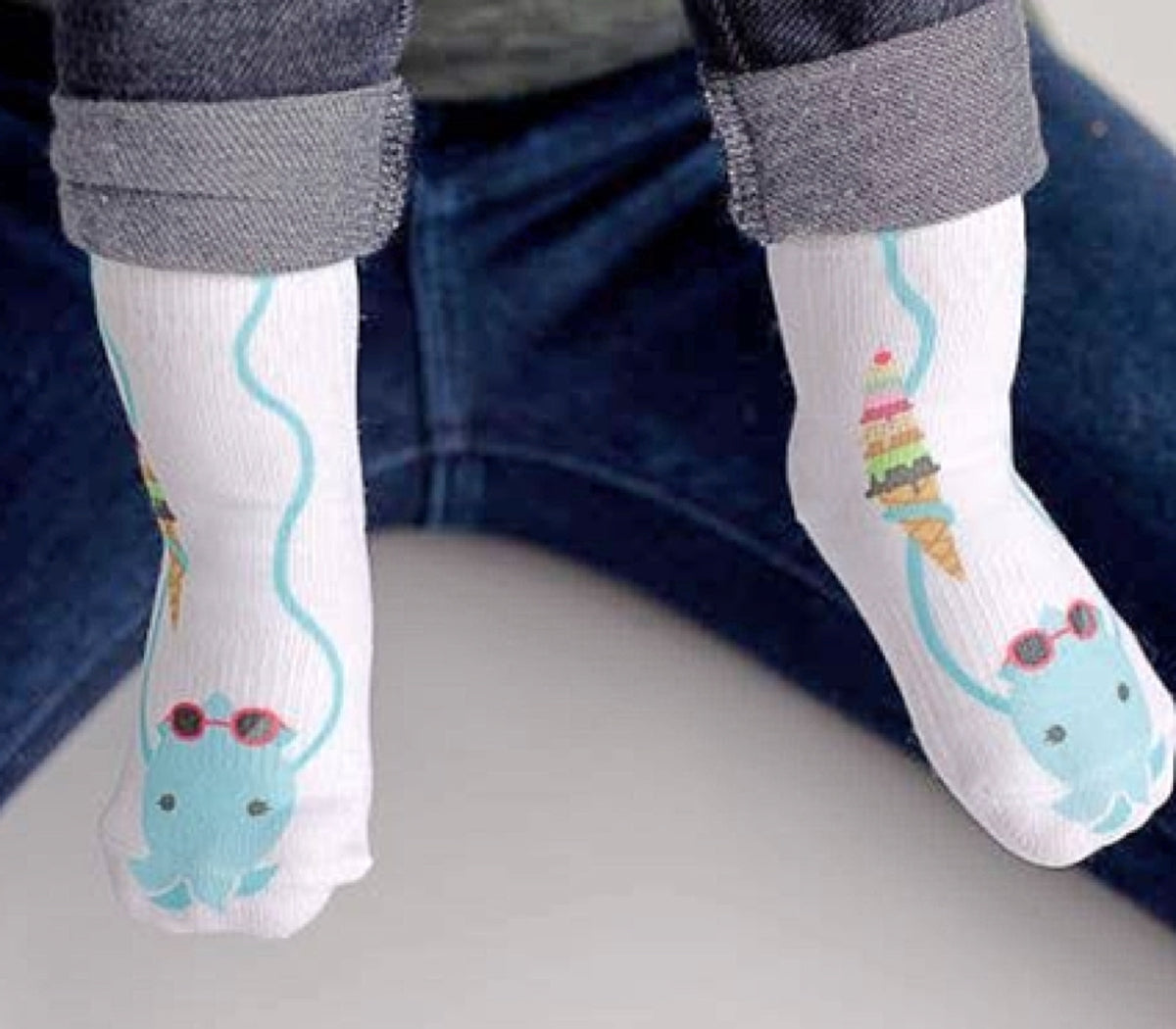 SQUID SOCKS Brand Unisex INFANT/TODDLER 3 Pair Of STAY ON Socks ‘CARMEN COLLECTION’ - Novelty Socks for Less