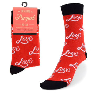 Parquet Brand LADIES LOVE Socks - Novelty Socks for Less