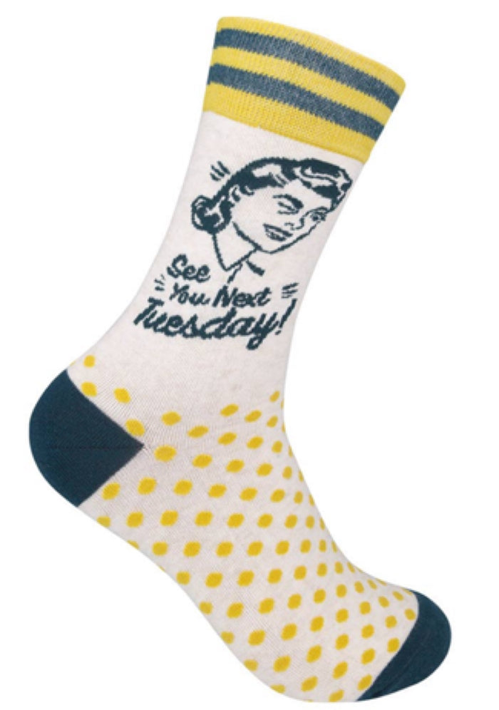 FUNATIC BRAND Unisex ‘SEE YOU NEXT TUESDAY’ Socks (CUNT)