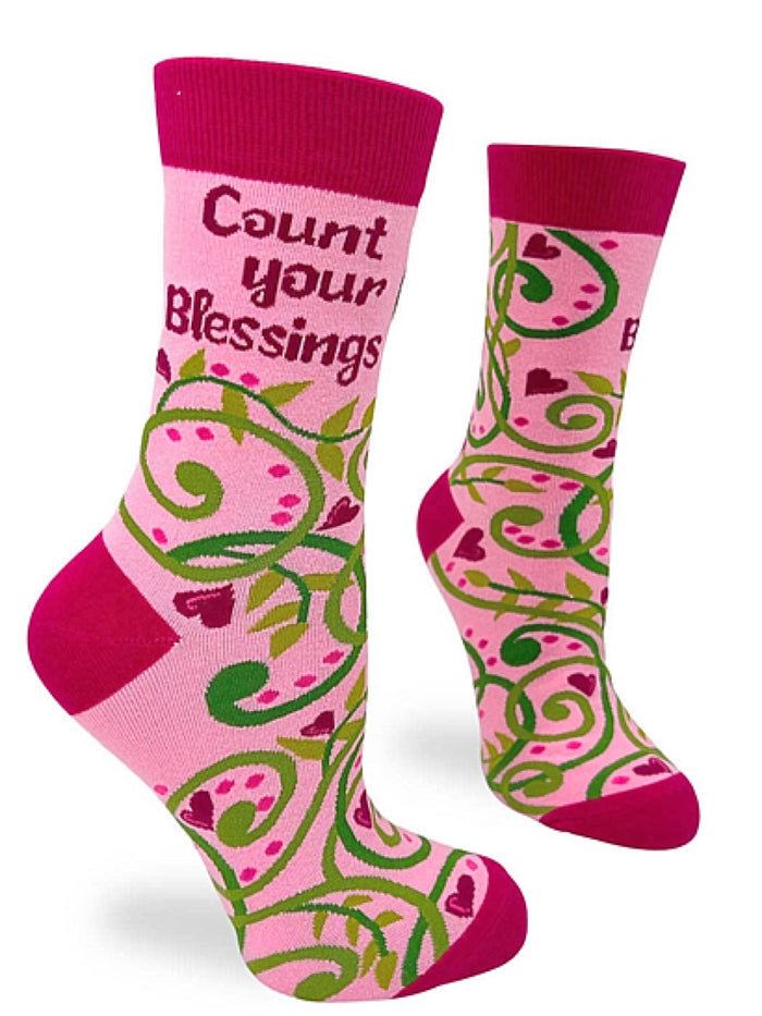 FABDAZ Brand Ladies COUNT YOUR BLESSINGS Socks