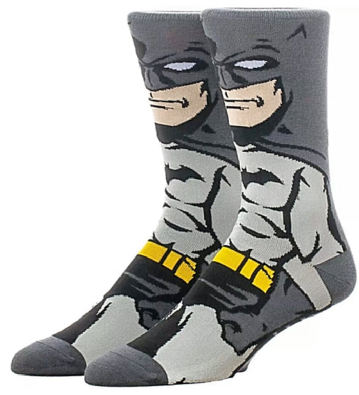 DC COMICS BATMAN Men’s 360 Crew Socks BIOWORLD BRAND