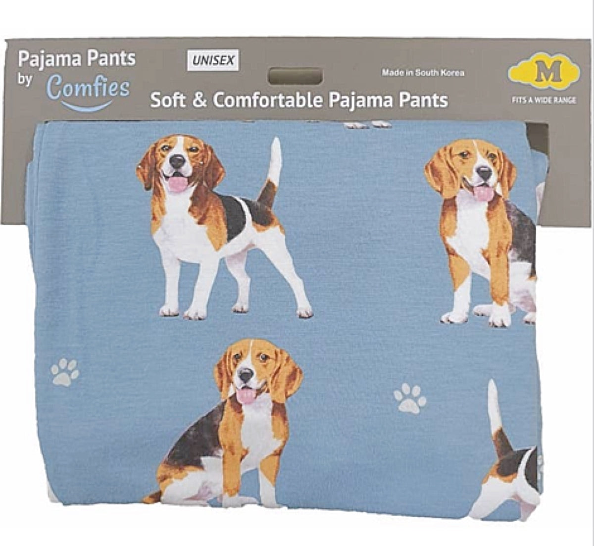 COMFIES UNISEX BEAGLE PAJAMA BOTTOMS E&S PETS (CHOOSE SIZE) - Novelty Socks for Less