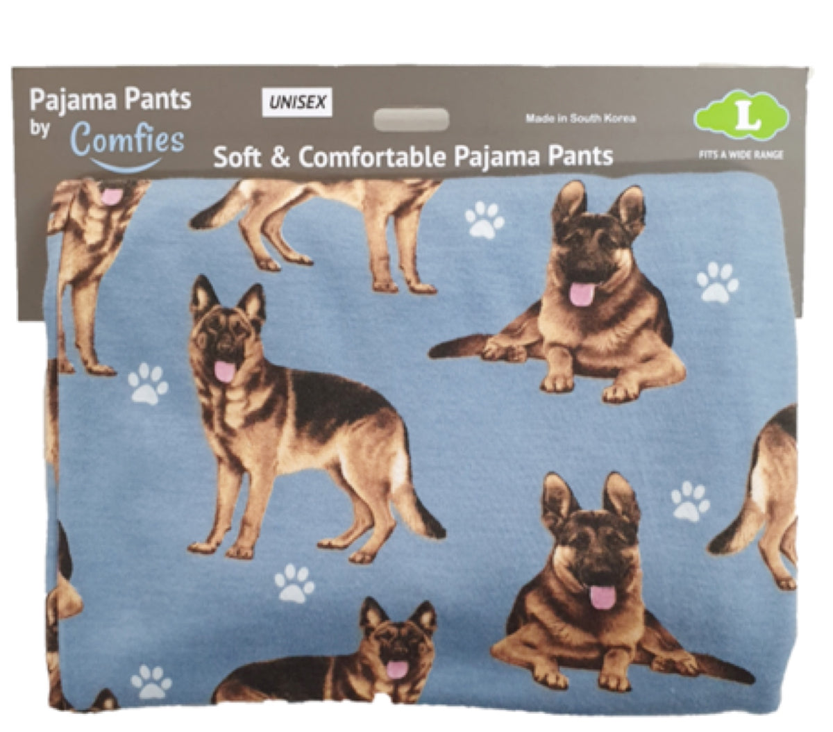 COMFIES Unisex GERMAN SHEPHERD Pajama Bottoms E&S PETS (CHOOSE SIZE) - Novelty Socks for Less