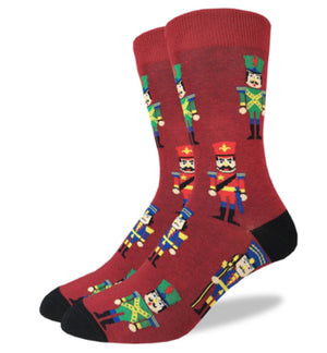 GOOD LUCK SOCK Brand Men’s CHRISTMAS NUTCRACKERS Socks - Novelty Socks for Less