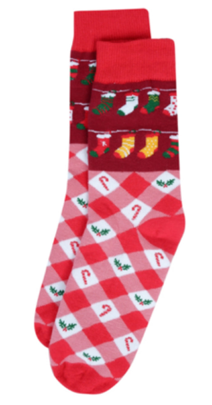 PARQUET Brand Ladies CHRISTMAS Socks STOCKINGS, CANDY CANES