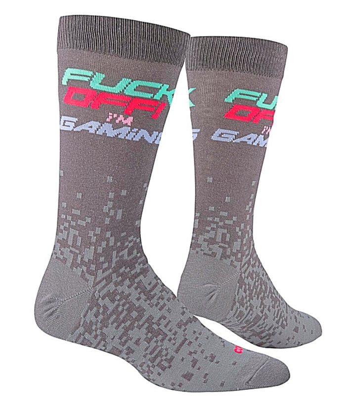 COOL SOCKS Brand Men’s ‘FUCK OFF I’M GAMING’ Socks