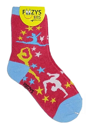 FOOZYS Brand Kids GYMNASTICS Socks Ages 5-10 - Novelty Socks for Less