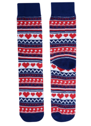 PARQUET Brand Men’s VALENTINE  HEARTS Socks - Novelty Socks for Less