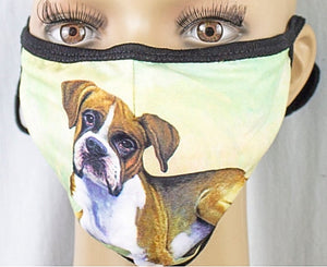 E&S Pets Brand BOXER Dog Adult Face Mask Cover - Novelty Socks for Less