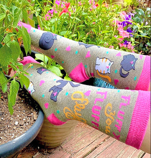 FABDAZ Brand Ladies FLUFF YOU YOU FLUFFIN’ FLUFF Socks - Novelty Socks for Less