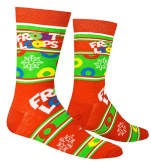 KELLOGGS FROOT LOOPS MEN’S CHRISTMAS SOCKS COOL SOCKS BRAND - Novelty Socks for Less