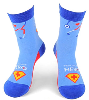 PARQUET Brand Ladies DOCTOR/HEALTHCARE/NURSE Socks ‘HEALTHCARE HERO’ - Novelty Socks for Less