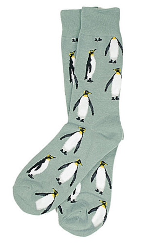 Parquet Brand Men’s PENGUIN Socks PENGUINS ALL OVER - Novelty Socks for Less