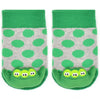 BOOGIE TOES Unisex Baby THEEE PEAS IN POD RATTLE GRIPPER BOTTOM SOCKS - Novelty Socks for Less