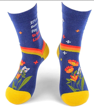 PARQUET Brand Ladies MEDICAL ‘IT’S A BEAUTIFUL DAY TO SAVE LIVES’ - Novelty Socks for Less