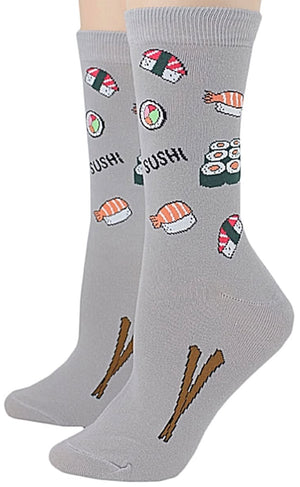 FOOT TRAFFIC BRAND LADIES SUSHI SOCKS - Novelty Socks for Less