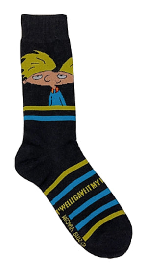 HEY ARNOLD MEN’S SOCKS ‘WELL I GAVE IT MY BEST’ - Novelty Socks for Less