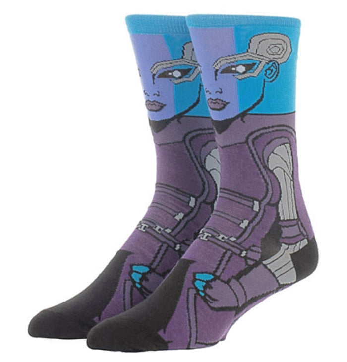 MARVEL GUARDIANS OF THE GALAXY Men’s NEBULA 360 Crew Socks BIOWORLD Brand
