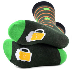 PARQUET Mens LEPRECHAUN/BEER Socks - Novelty Socks for Less