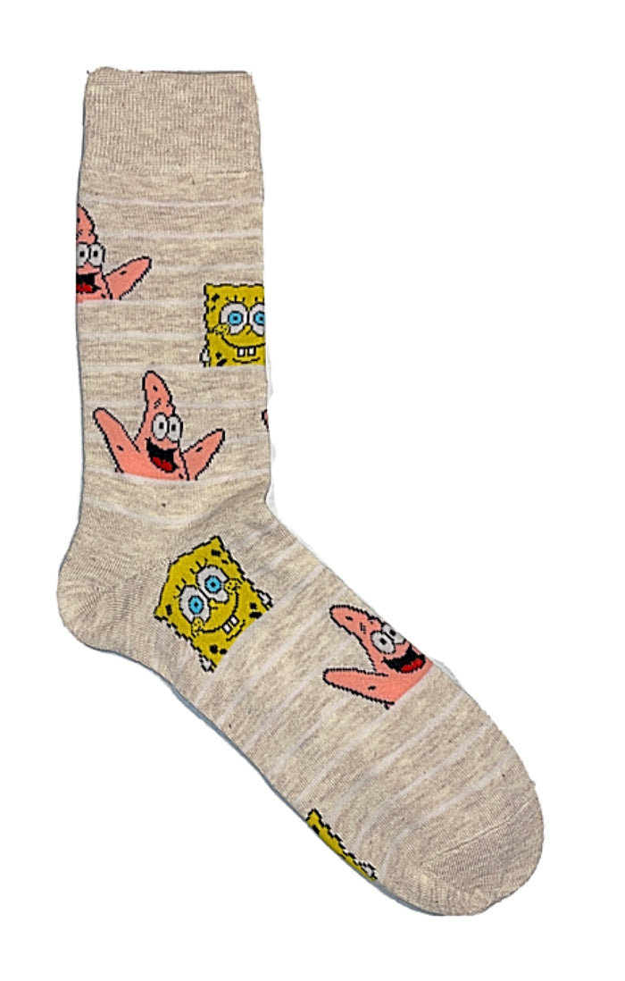 SPONGEBOB SQUAREPANTS Men’s Socks PATRICK & SPONGEBOB (CHOOSE COLOR)