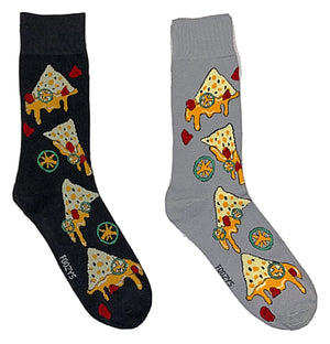 FOOZYS BRAND MEN’S 2 PAIR OF NACHOS & CHEESE SOCKS - Novelty Socks for Less