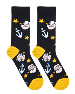 POPEYE THE SAILOR Men’s Socks COOL SOCKS Brand - Novelty Socks for Less