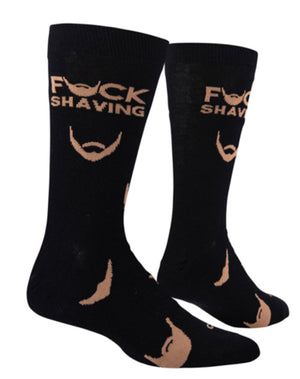 COOL SOCKS Brand Men’s FUCK SHAVING Socks - Novelty Socks for Less