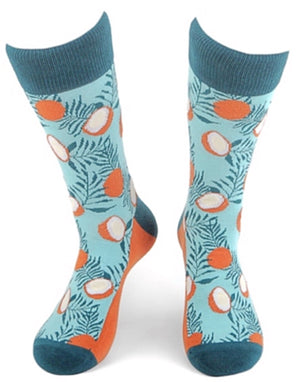 PARQUET BRAND Men’s COCONUTS Socks - Novelty Socks for Less