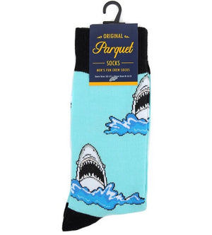 PARQUET BRAND Mens SHARKS Socks - Novelty Socks for Less