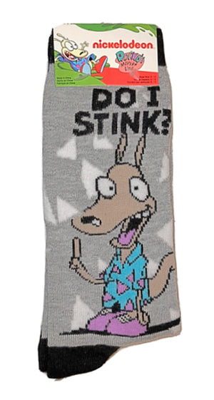 Rocko’s Modern Life Men’s Socks DO I STINK - Novelty Socks for Less