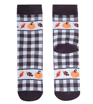PARQUET Brand Ladies PUMPKINS & LEAVES Socks - Novelty Socks for Less