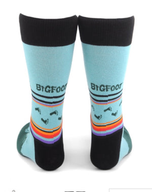 PARQUET BRAND Mens’s BIGFOOT Socks - Novelty Socks for Less