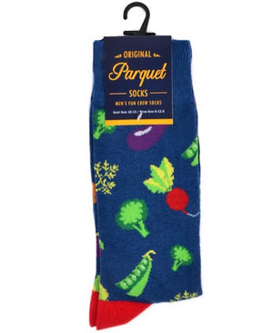 PARQUET BRAND Mens VEGETABLES Socks - Novelty Socks for Less