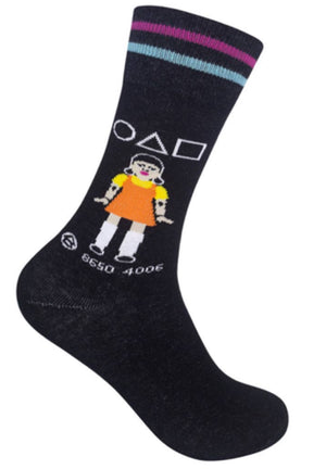 FUNATIC Brand SQUID GAME Unisex Socks YOUNGHEE DOLL - Novelty Socks for Less