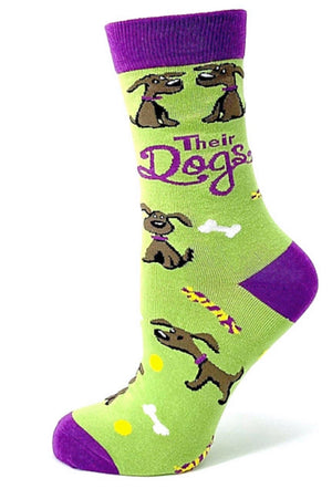 FABDAZ Brand Ladies DOG Socks BEST THING ABOUT PEOPLE… THEIR DOGS’ - Novelty Socks for Less