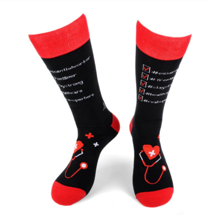 PARQUET Brand Men’s HEALTHCARE/MEDICAL Socks #REALSUPERHERO Socks