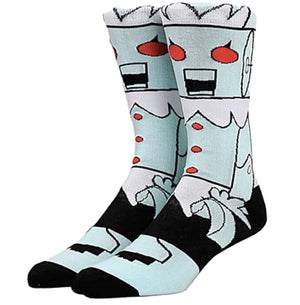 THE JETSONS MEN’S ROSIE THE ROBOT 360 CREW SOCKS BIOWORLD BRAND - Novelty Socks for Less