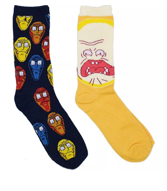 RICK AND MORTY Mens 2 Pair Of Socks