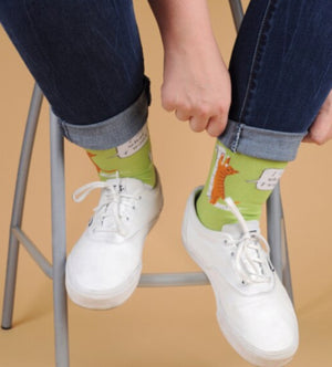 PARQUET BRAND Men’s CATS PLAYING WITH TOILET PAPER SOCKS 'I DO WHAT I WANT' - Novelty Socks for Less