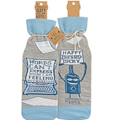 Primitives By Kathy BOTTLE SOCK ‘WORDS CAN’T EXPRESS WHAT I’M FEEING, BUT WINE CAN’ - Novelty Socks for Less