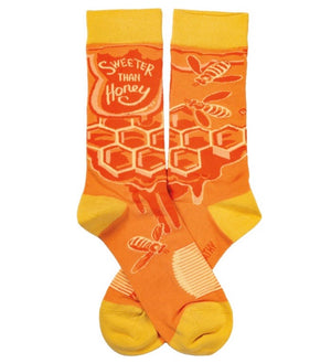 PRIMITIVES BY KATHY Unisex ‘SWEETER THAN HONEY’ Socks - Novelty Socks for Less