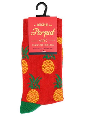 PARQUET BRAND Ladies PINEAPPLE Socks - Novelty Socks for Less